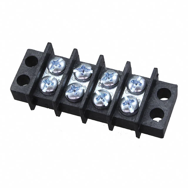 CONN BARRIER STRIP 4CIRC 0.375"