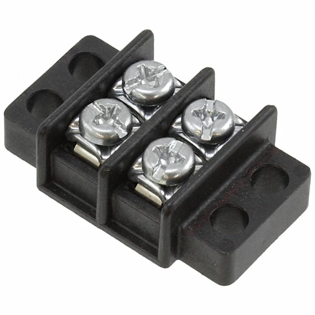 CONN BARRIER STRIP 2CIRC 0.375"