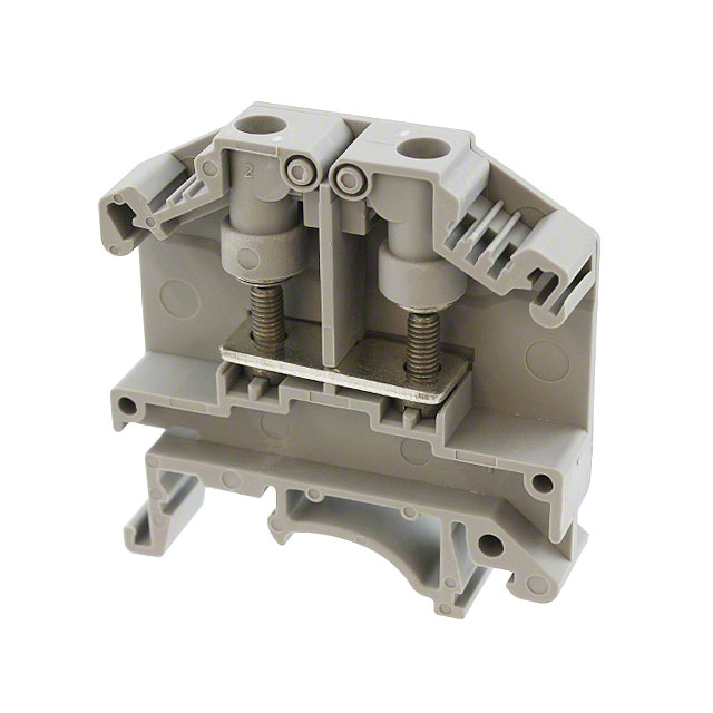 CONN TERM BLK FEED THROUGH GRAY