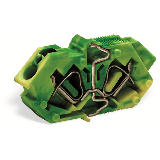 TERM BLK 1POS GREEN/YELLOW