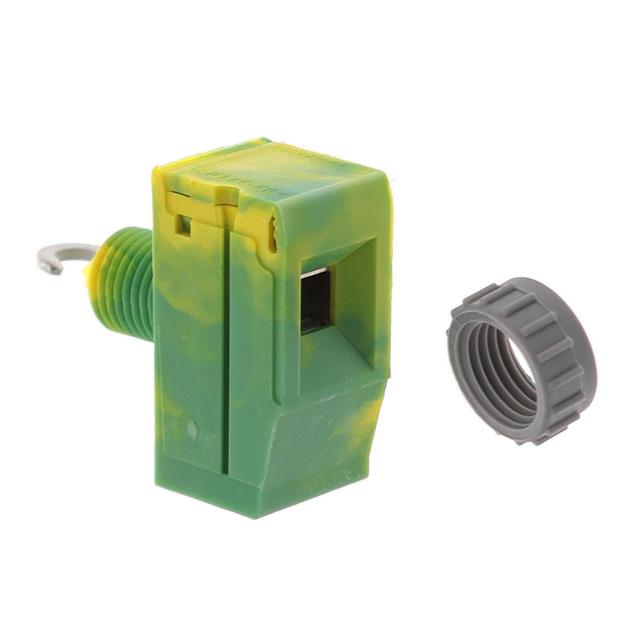 TERM BLK 1POS GREEN/YELLOW