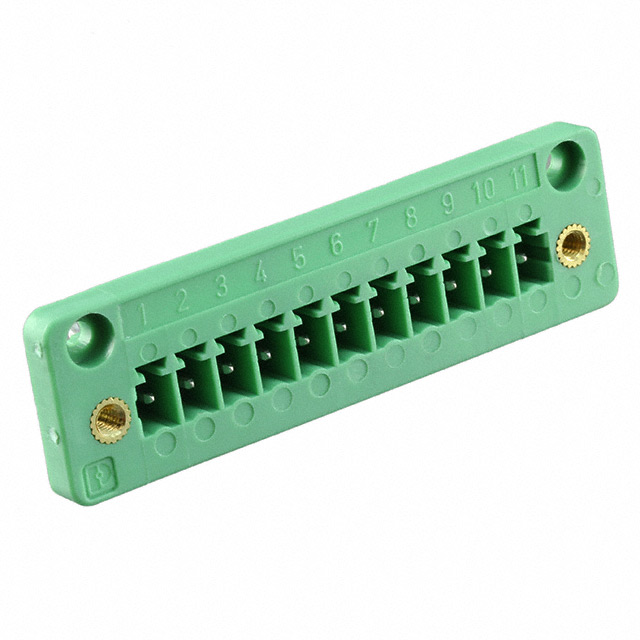 TERM BLK 11POS GREEN