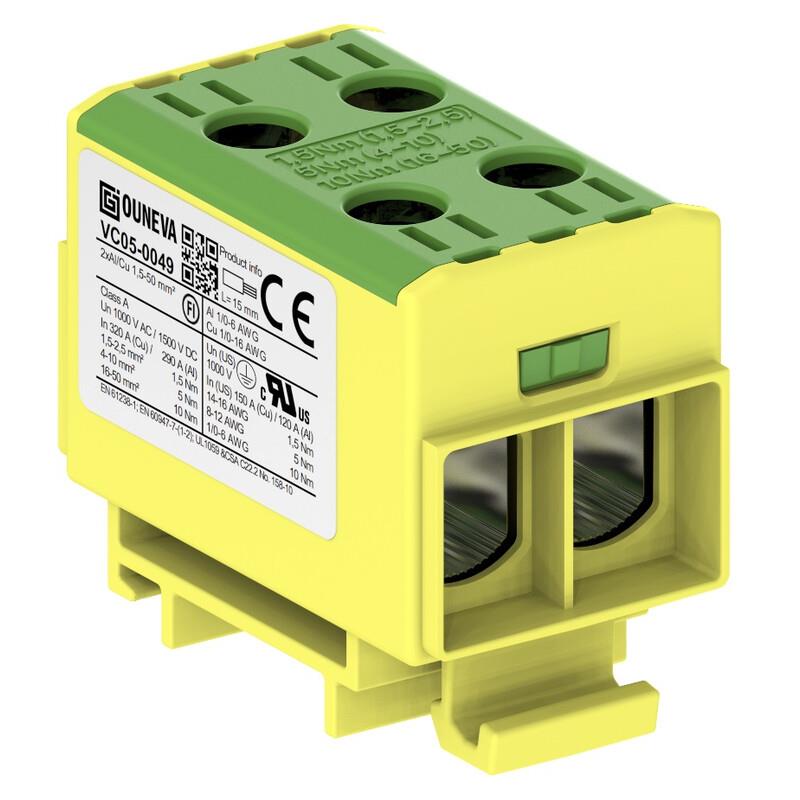 OTL 2XAL/CU 1,5-50MM YE/GR