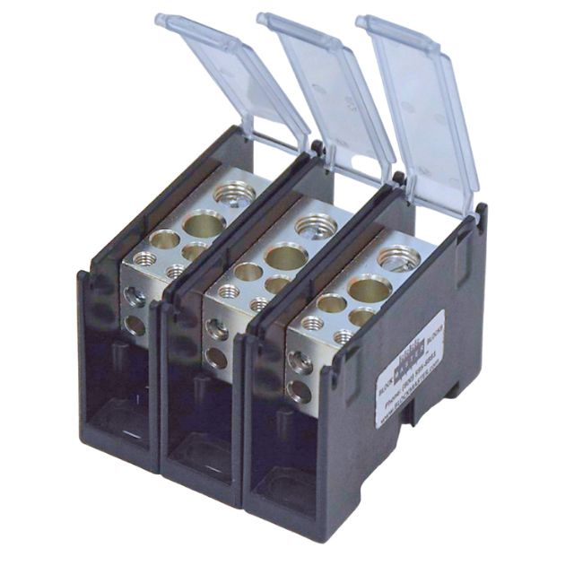 3 Pos, 4 Screws, 600V 115A, cove 3 Pos, 4 Screws, 600V 115A, cove