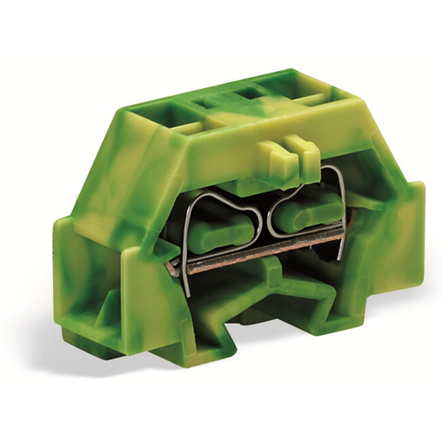 TERM BLK 4POS GREEN/YELLOW