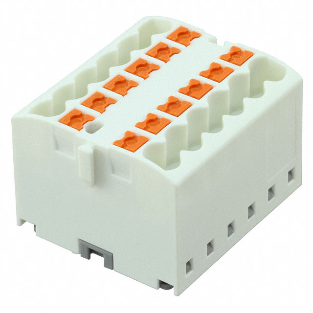 TERM BLK 12POS WHITE