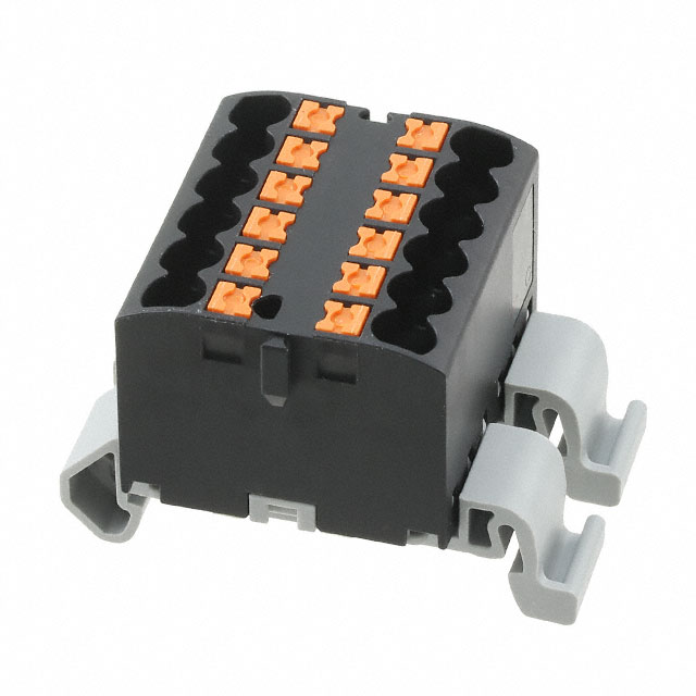 TERM BLK 12POS BLACK