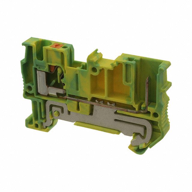 TERM BLK 2POS GREEN/YELLOW