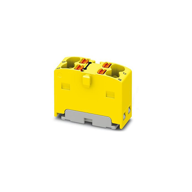 TERM BLK 4POS YELLOW