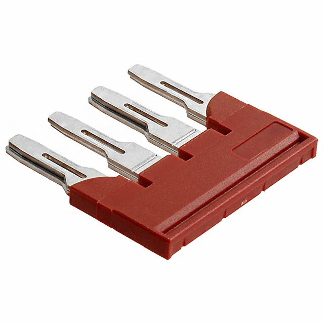 JUMPER TERM BLK 4POS FLAT PIN