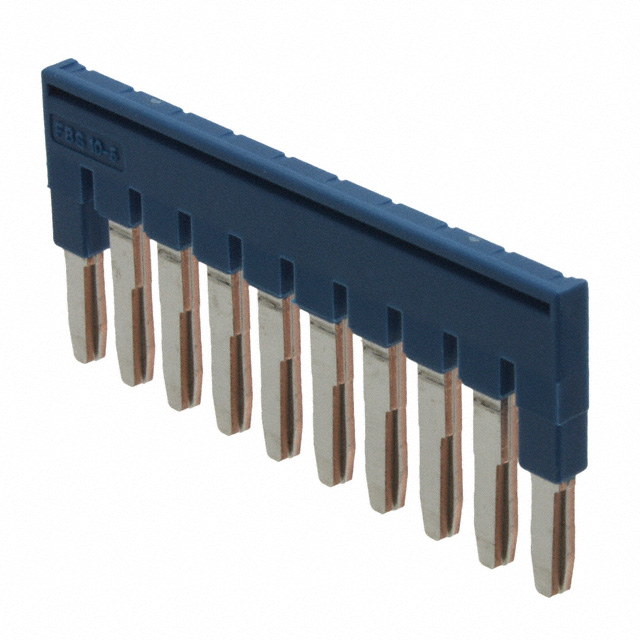 JUMPER TERM BLK 10POS FLAT PIN