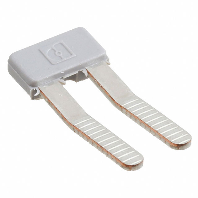 JUMPER TERM BLK 2POS FLAT PIN