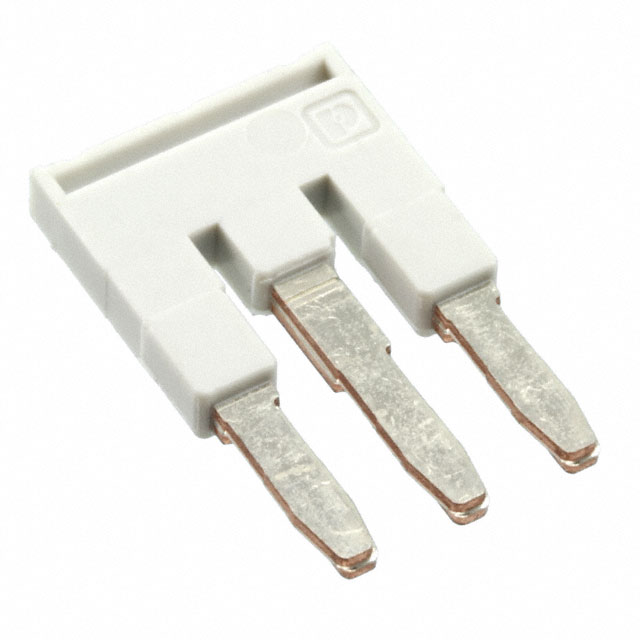 JUMPER TERM BLK 3POS FLAT PIN