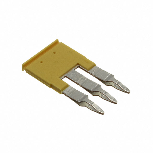 JUMPER TERM BLK 3POS FLAT PIN