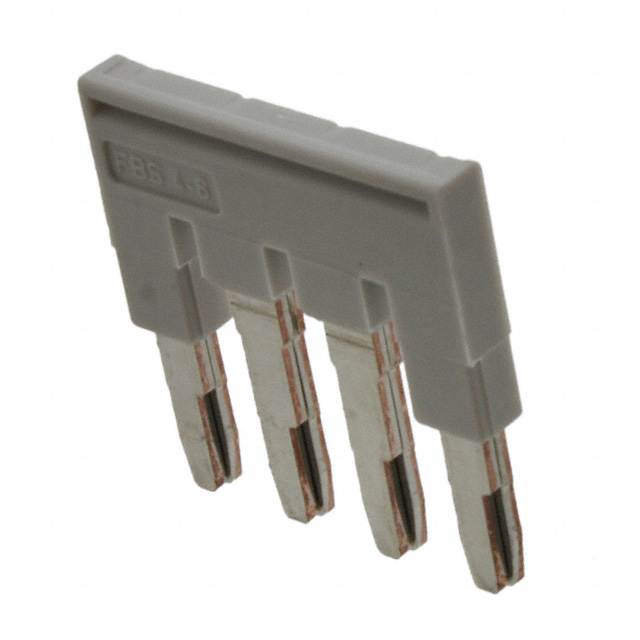 JUMPER TERM BLK 4POS FLAT PIN