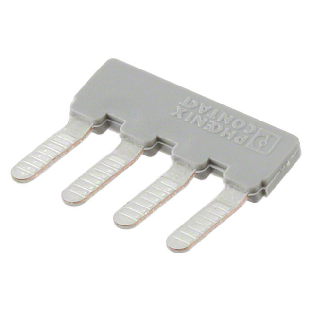 JUMPER TERM BLK 4POS FLAT PIN