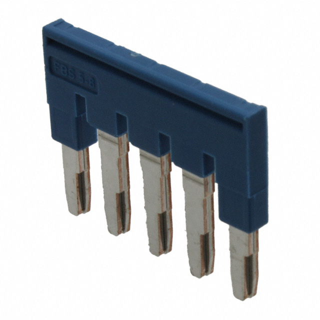 JUMPER TERM BLK 5POS FLAT PIN