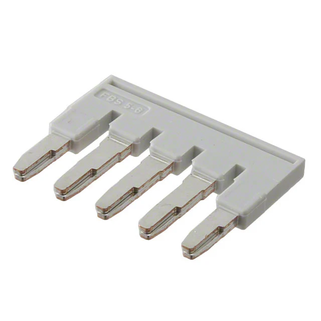 JUMPER TERM BLK 5POS FLAT PIN