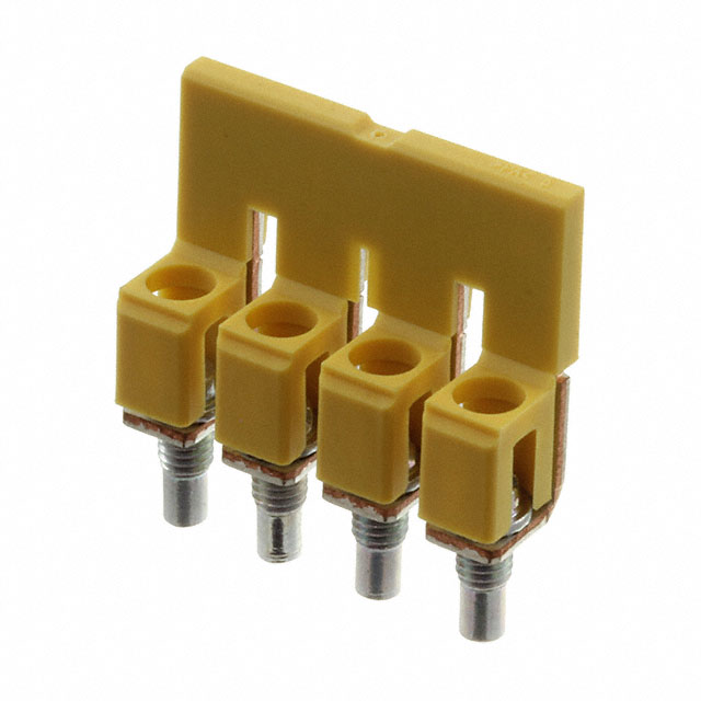 JUMPER TERM BLK 4POS SCREW-IN