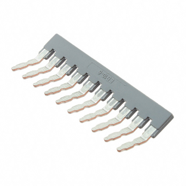 JUMPER TERM BLK 10POS FLAT PIN