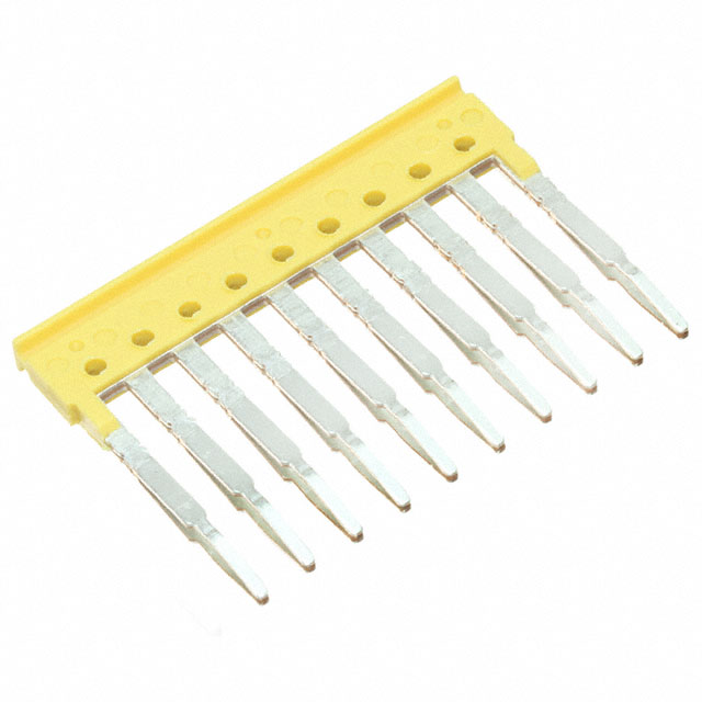 JUMPER TERM BLK 10POS FLAT PIN