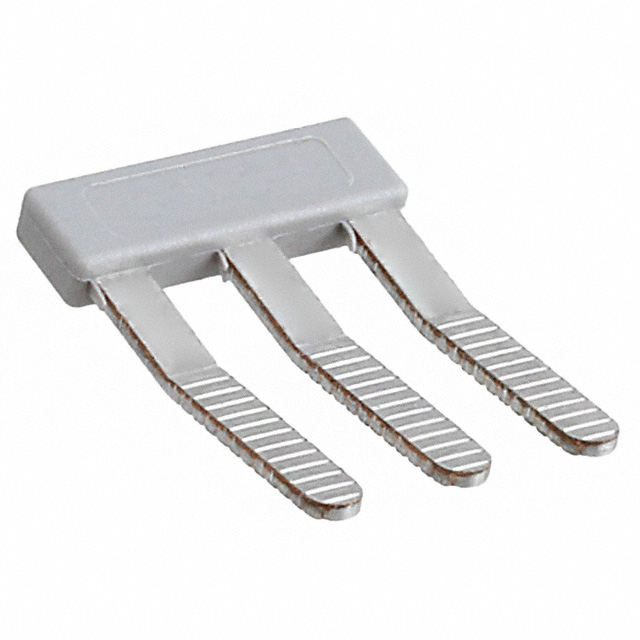 JUMPER TERM BLK 3POS FLAT PIN