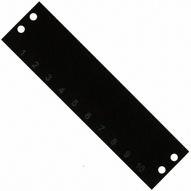 BARRIER BLK MARKER STRIP 10POS BARRIER BLK MARKER STRIP 10POS