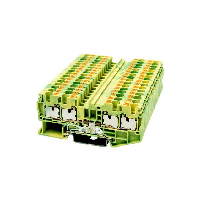 RAIL TERM BLK GROUND, 10-24AWG