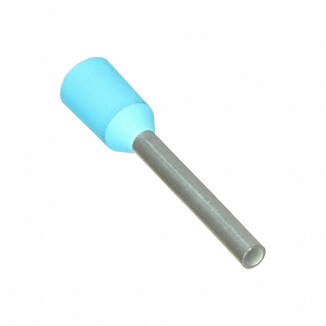 CONN FERRULE 22AWG TURQUOISE