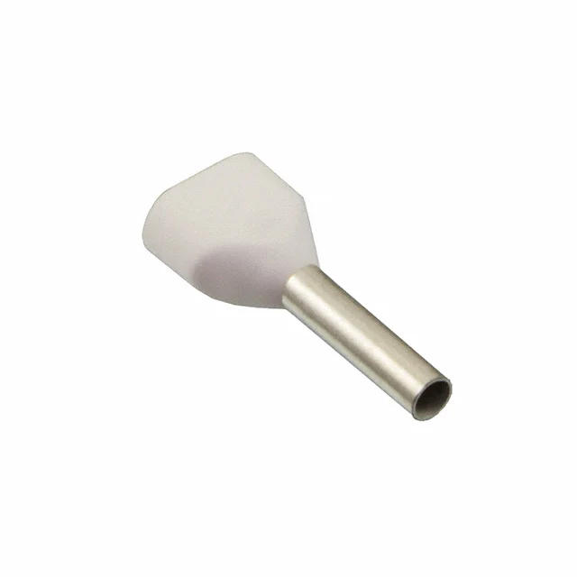 CONN FERRL DIN 2X18AWG WHT CONN FERRL DIN 2X18AWG WHT