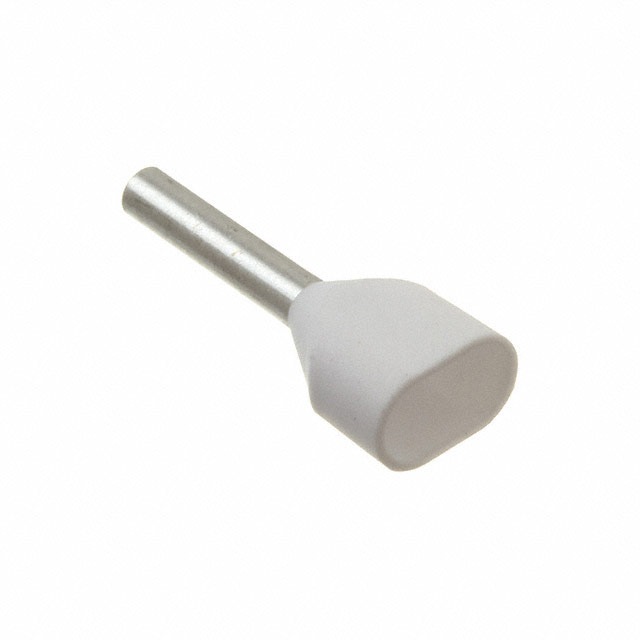 CONN FERRL DIN 2X20AWG WHT
