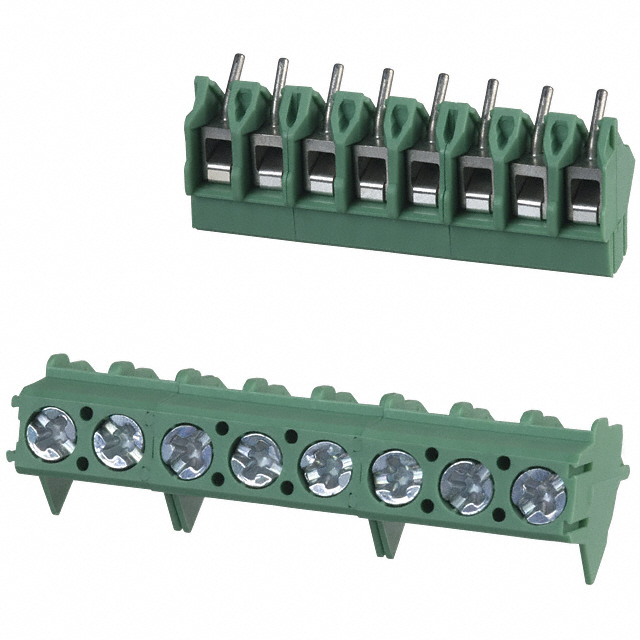TERM BLOCK 8POS 45DEG 5MM PCB
