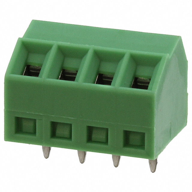 TERM BLOCK 4POS 55DEG 3.5MM PCB