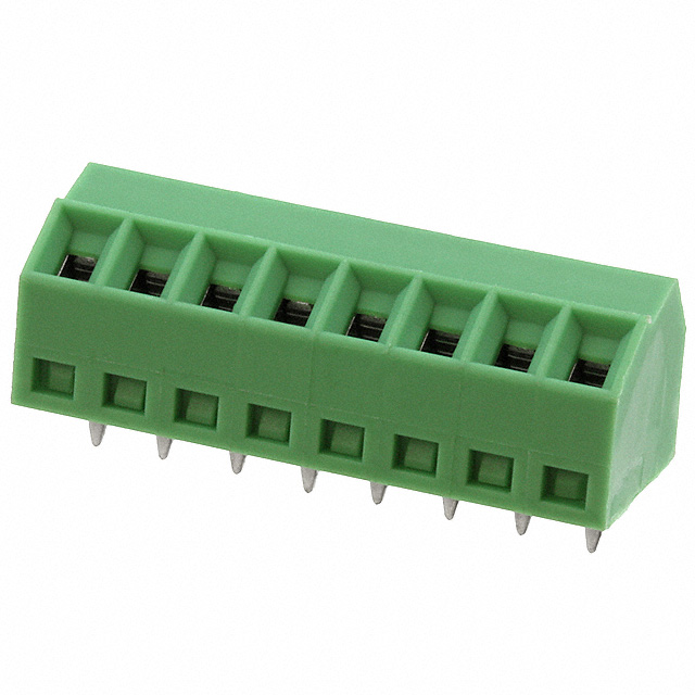 TERM BLOCK 8POS 55DEG 3.5MM PCB