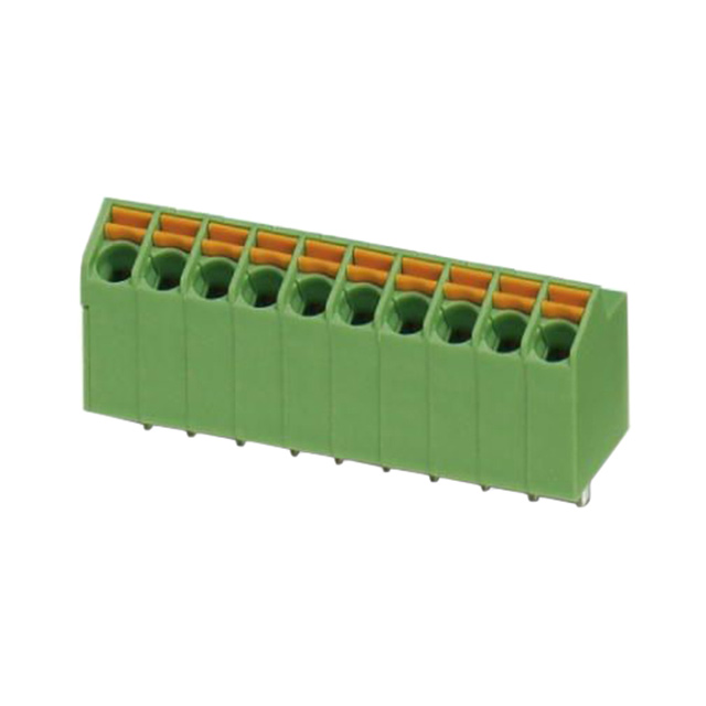 TERM BLOCK 10POS 25DEG 3.5MM PCB