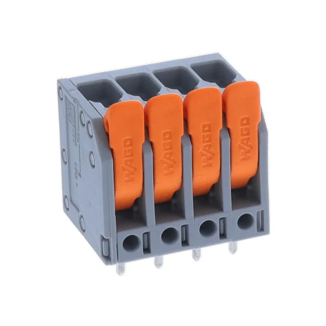 PCB TERMINAL BLOCK; LEVER; 4 MM;