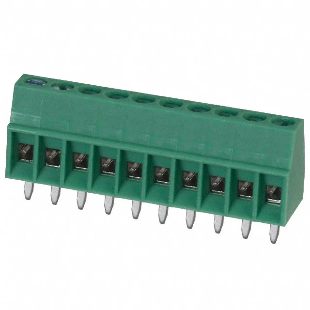 TERM BLK 10P SIDE ENT 2.54MM PCB