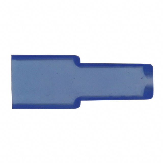 CONN RCPT BOOT 0.25 1POS BLUE