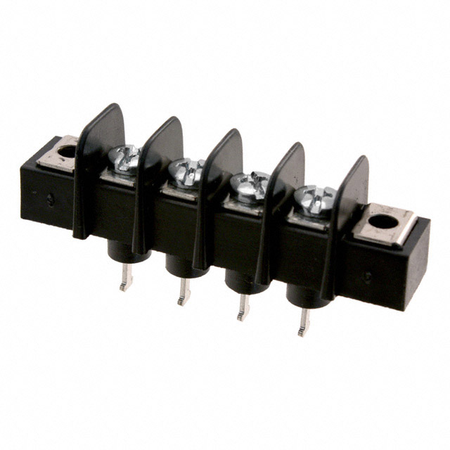 CONN BARRIER STRIP 4CIRC 0.375"