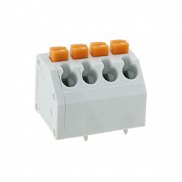 TERM BLOCK 4POS 45DEG 3.81MM PCB