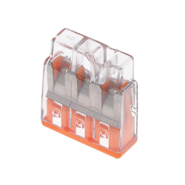 PUSHWIRE  SPLICING CONNECTOR; 3-