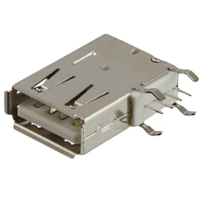 CONN RCPT TYPEA 4POS R/A