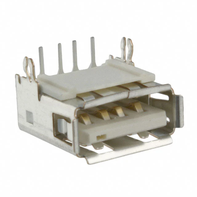 CONN RCPT USB2.0 TYPEA 4POS R/A