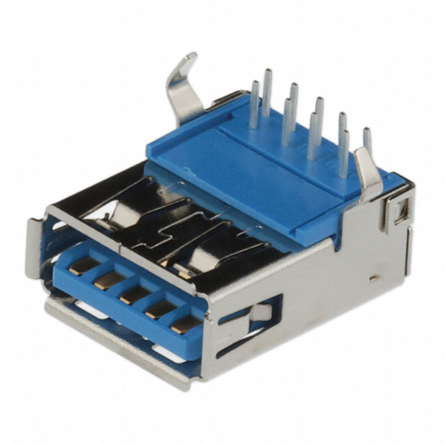 CONN RCPT USB3.0 TYPEA 9POS R/A