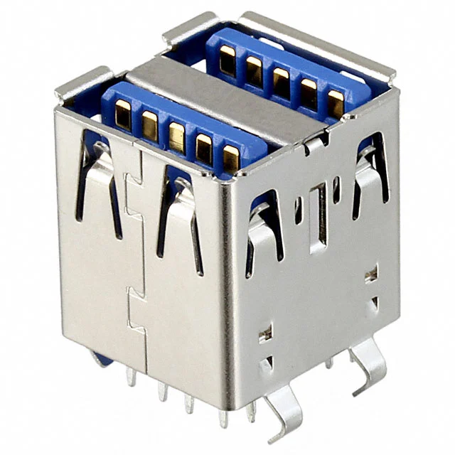 CONN RCPT USB3.0 TYPEA STACK VER