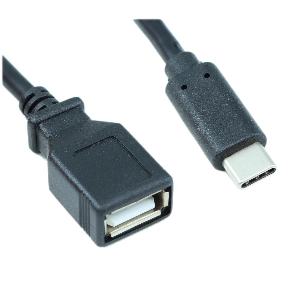 6'' USB 2.0 Type-C M to Type-A F