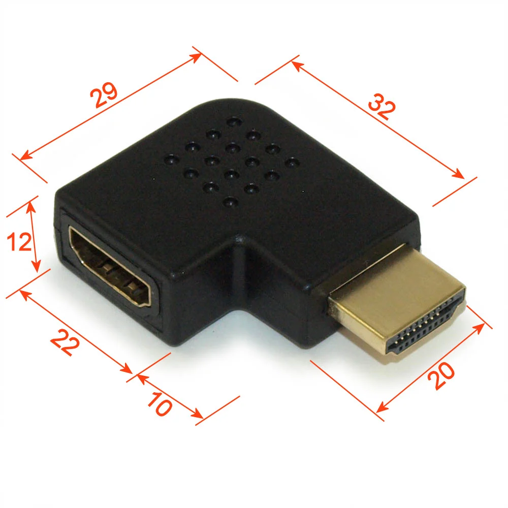 HDMI R-ANG M/F Adapter R-SIDE
