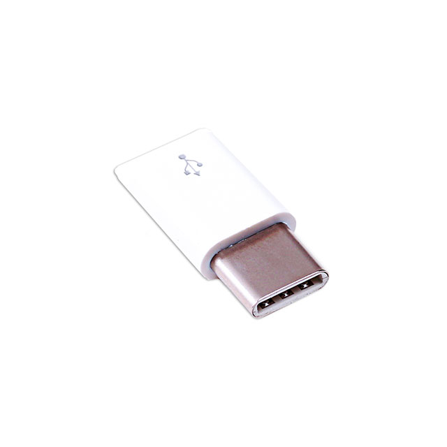 WHITE MICRO-USB-B TO USB-C ADAPT