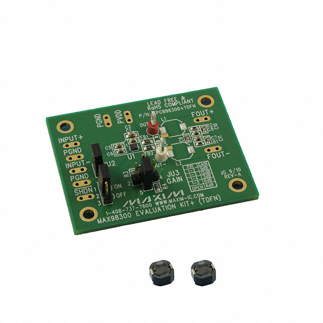 EVAL BOARD FOR MAX98300 EVAL BOARD FOR MAX98300