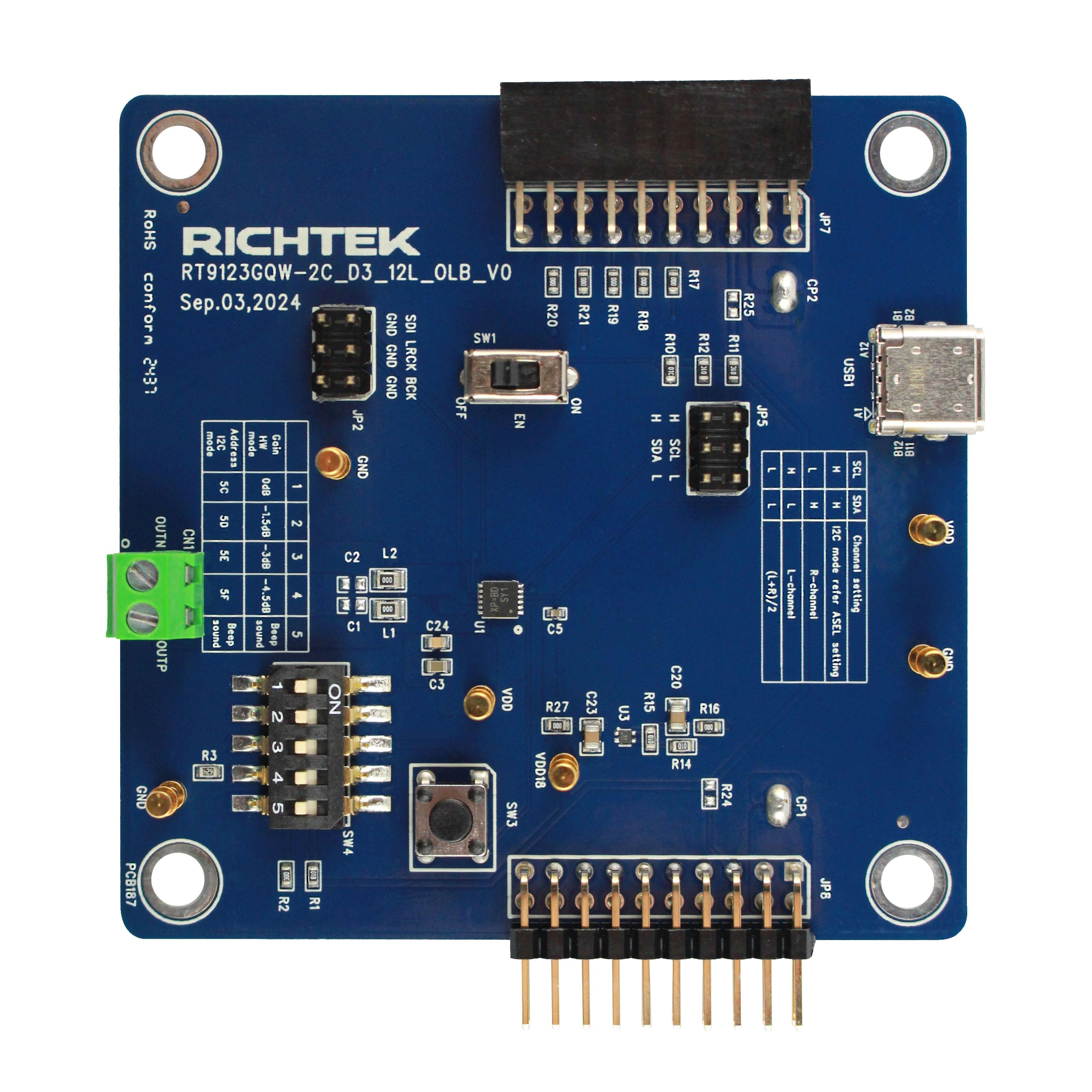 EVAL BOARD OF RT9123GQW-2C EVAL BOARD OF RT9123GQW-2C